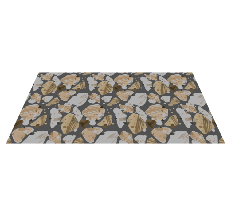 Tapis vinyle imitation parquet motif de pierre abstrait - TenStickers
