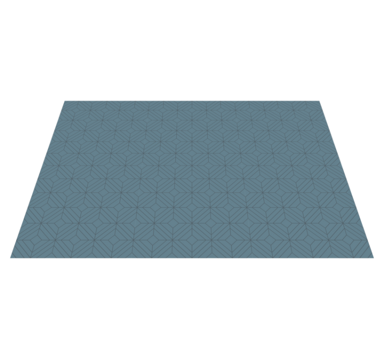 Tapis vinyle design moderne élément feuille géométrique - TenStickers