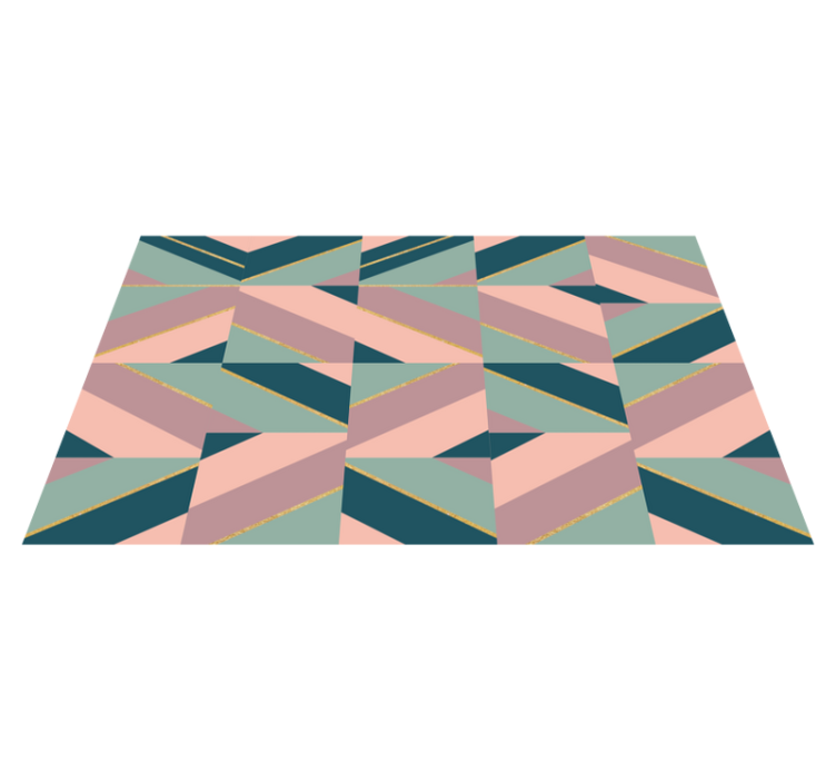 Tapis vinyle design moderne motif pastel géométrique - TenStickers