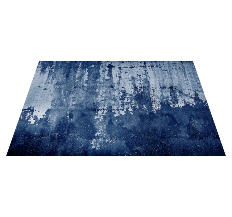 Tapis vinyle salon Look usé bleu "style industriel" - TenStickers