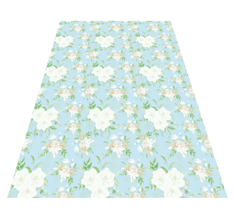 Tapis vinyle plantes élégance florale sereine - TenStickers