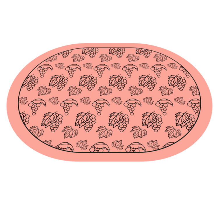 Tapis vinyle plantes motif de raisin botanique - TenStickers