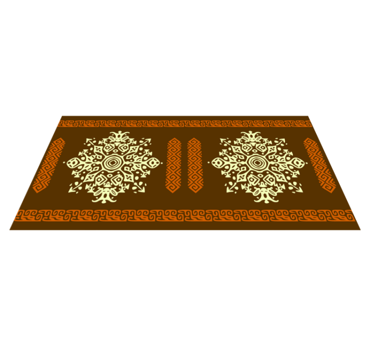 Tapis vinyle mandala motif ensemble - TenStickers