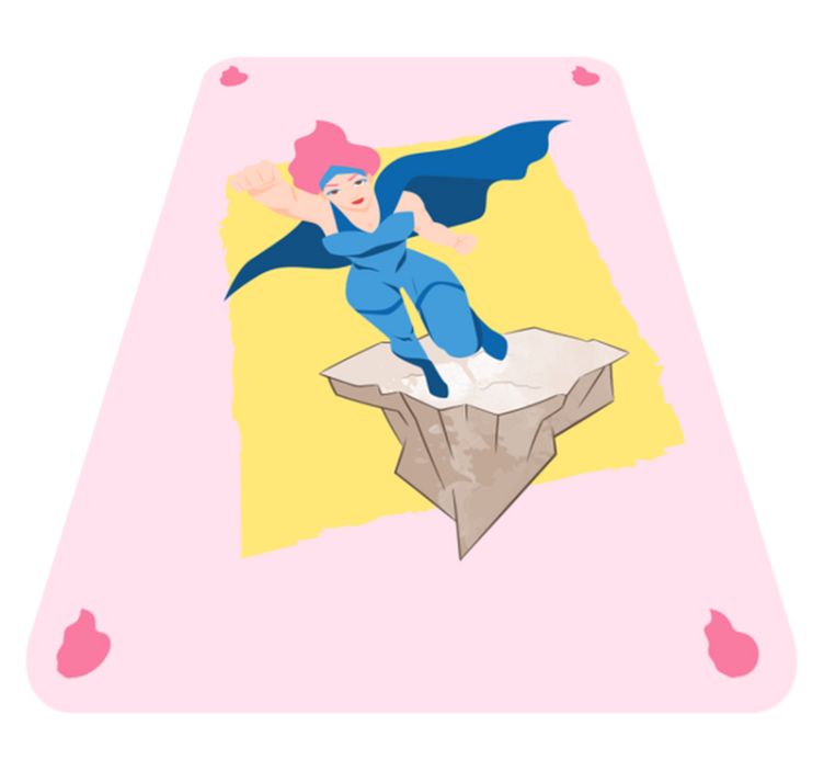 Tapis vinyle pour enfants images d'aventure de super-héros - TenStickers