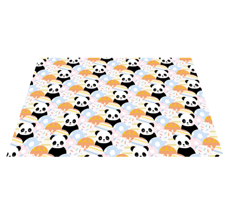 Tapis vinyle bébé modèle de terrain de jeu panda - TenStickers