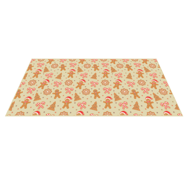 Tapis vinyle noël motif festif - TenStickers