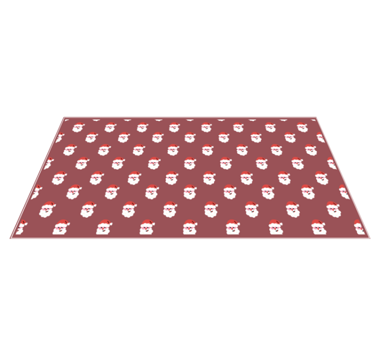 Tapis vinyle Noël motif de Père Noël - TenStickers