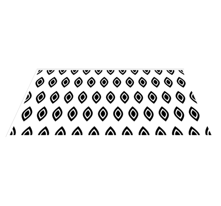 Tapis vinyle design moderne motif d'œil géométrique - TenStickers