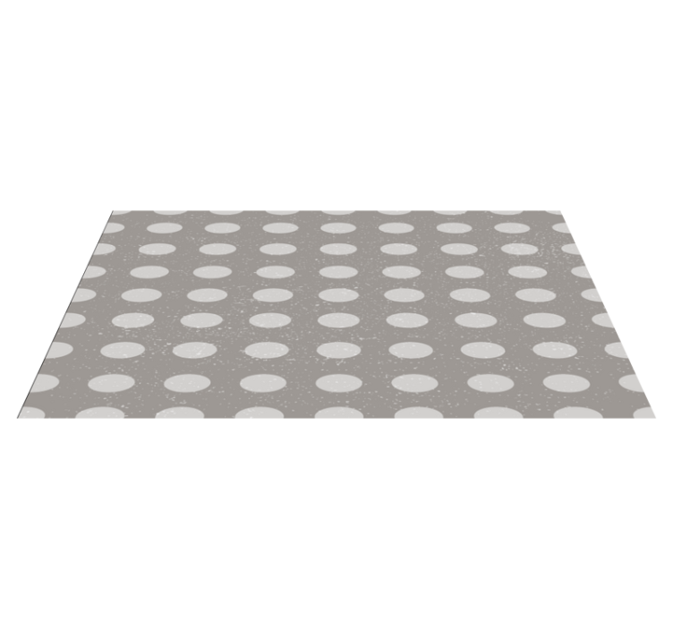Tapis vinyle rayures motif à pois - TenStickers