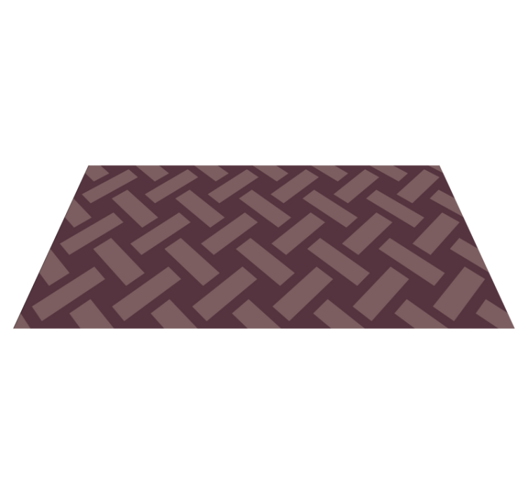 Tapis vinyle géométrique motif à chevrons - TenStickers