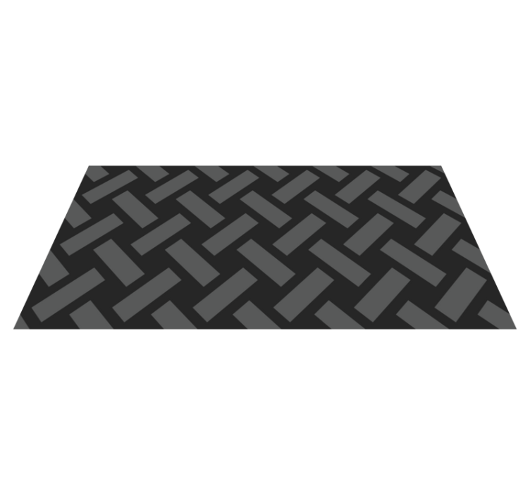 Tapis vinyle géométrique chevrons monochromes - TenStickers