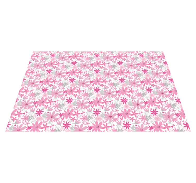 Tapis vinyle plantes motif d'éclat floral - TenStickers