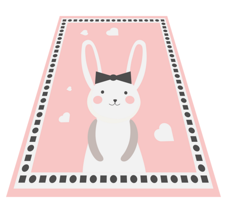 Tapis vinyle bébé décor de chambre de lapin - TenStickers