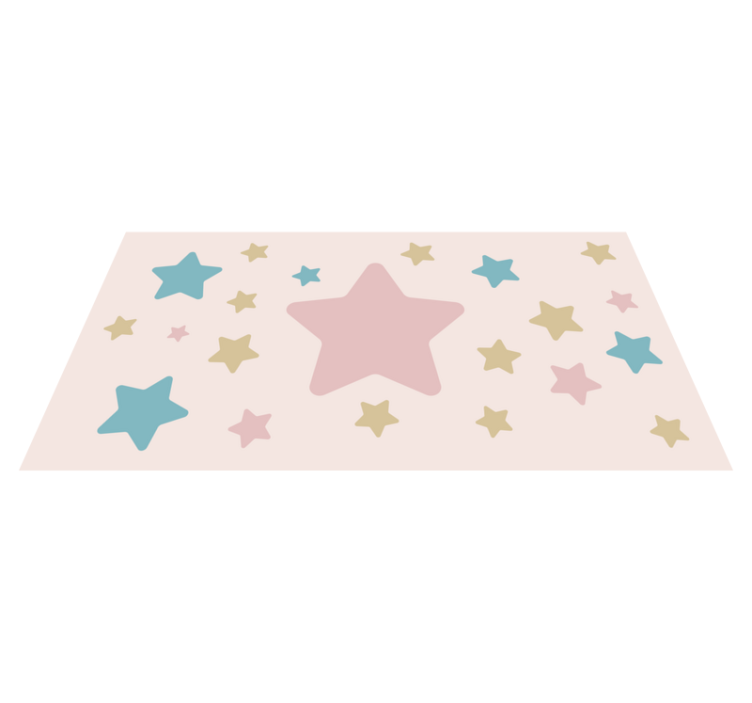 Tapis vinyle étoile motif céleste - TenStickers