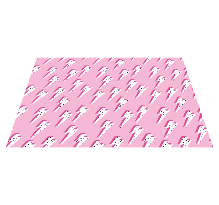 Tapis vinyle autres tapis motif d'éclair rose - TenStickers