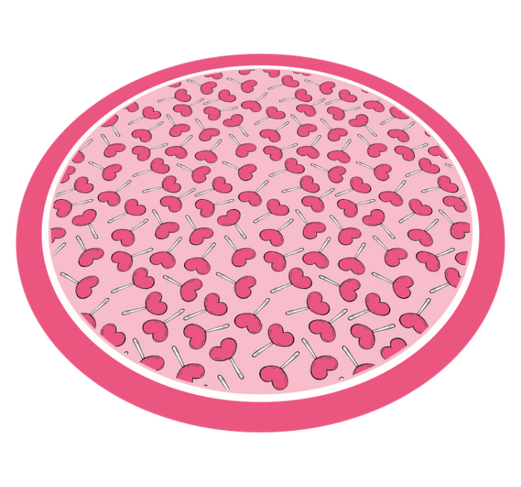 Tapis vinyle bébé cercle de délices aux cerises - TenStickers