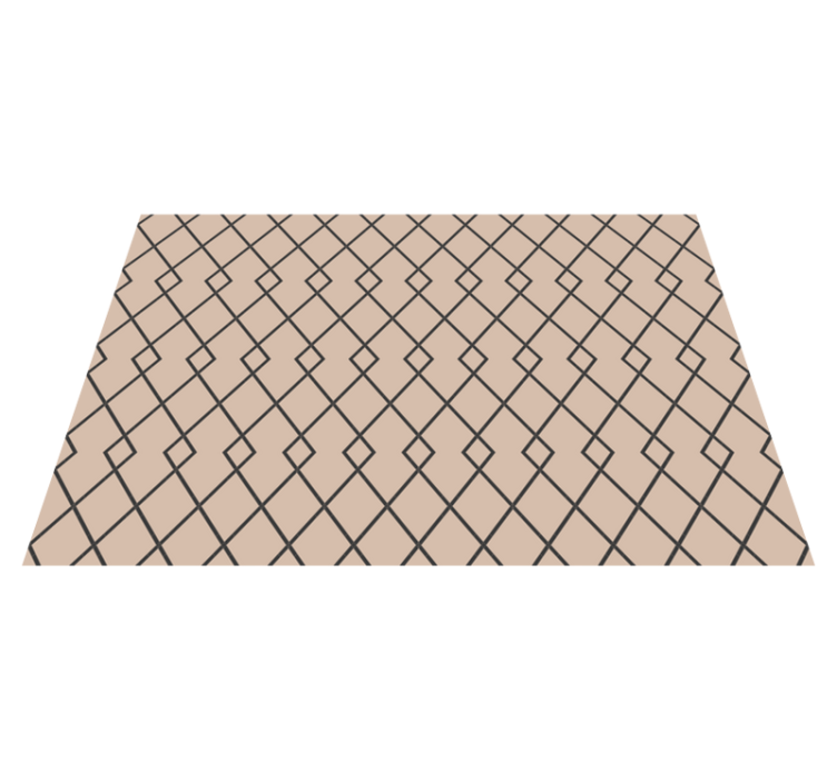 Tapis vinyle géométrique motif de diamant gracieux - TenStickers