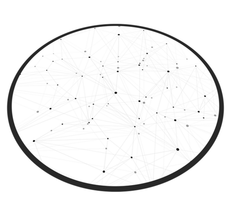 Tapis vinyle design moderne modèle de réseau abstrait - TenStickers