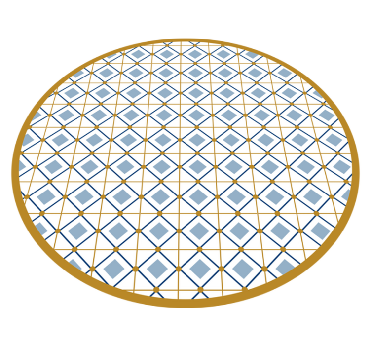 Tapis vinyle carreaux de ciment tuiles circulaires - TenStickers