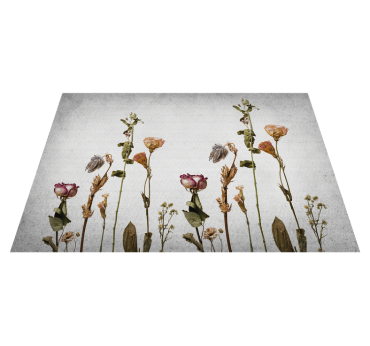 Tapis vinyle plantes imagerie botanique - TenStickers