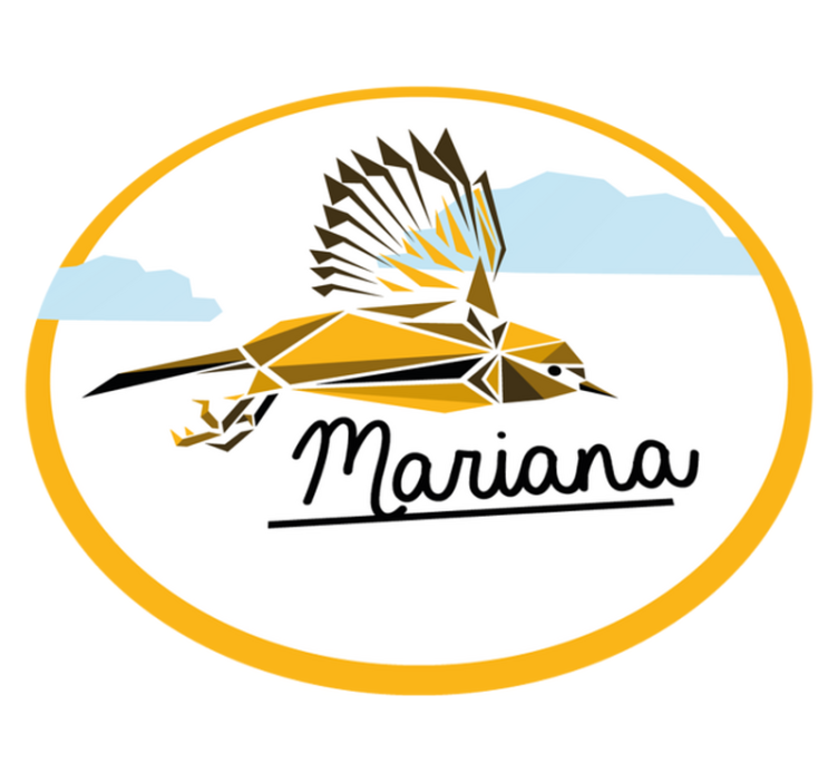 Tapis vinyle personnalisé oiseau sur mesure - TenStickers