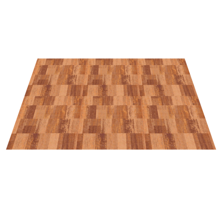 Tapis vinyl imitation bois illusion de parquet - TenStickers