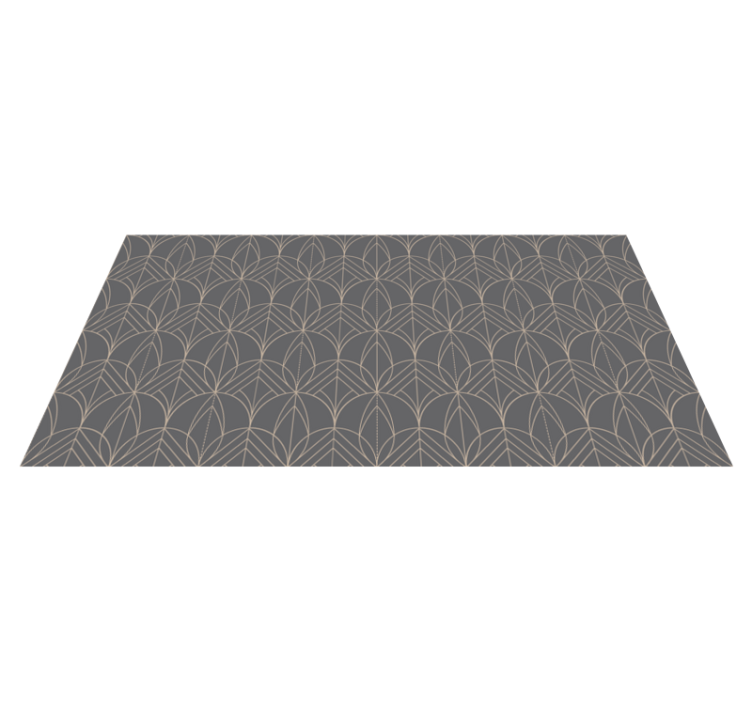 Tapis vinyle géométrique couleur gris - TenStickers