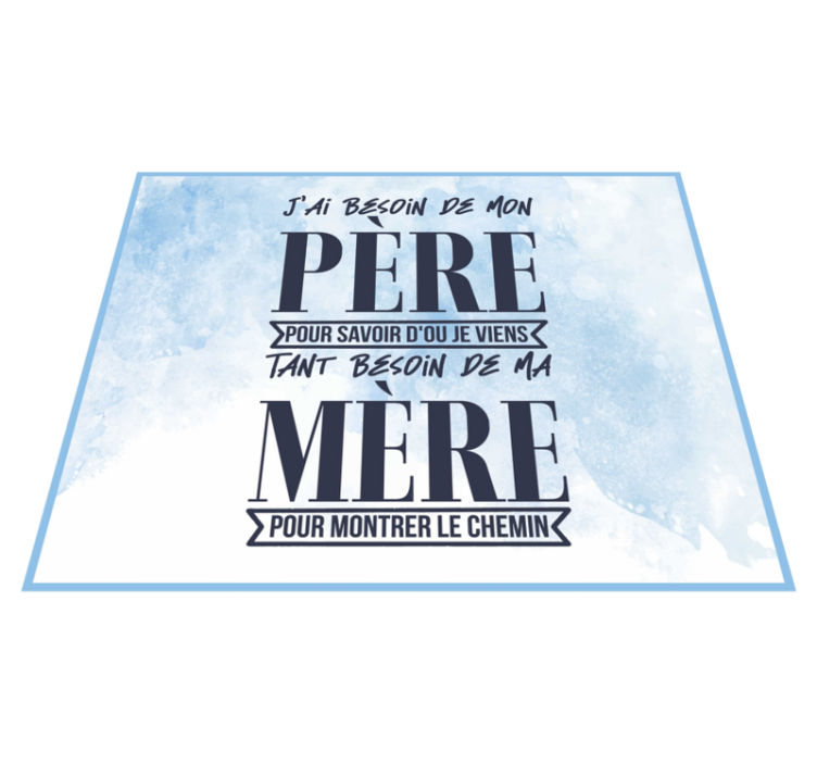 Tapis vinyle Paroles de chanson Besoin de - TenStickers