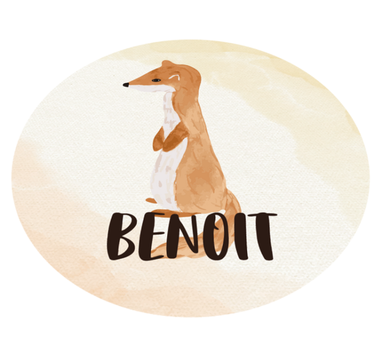 Tapis vinyle dessin Fouine personnalisable - TenStickers