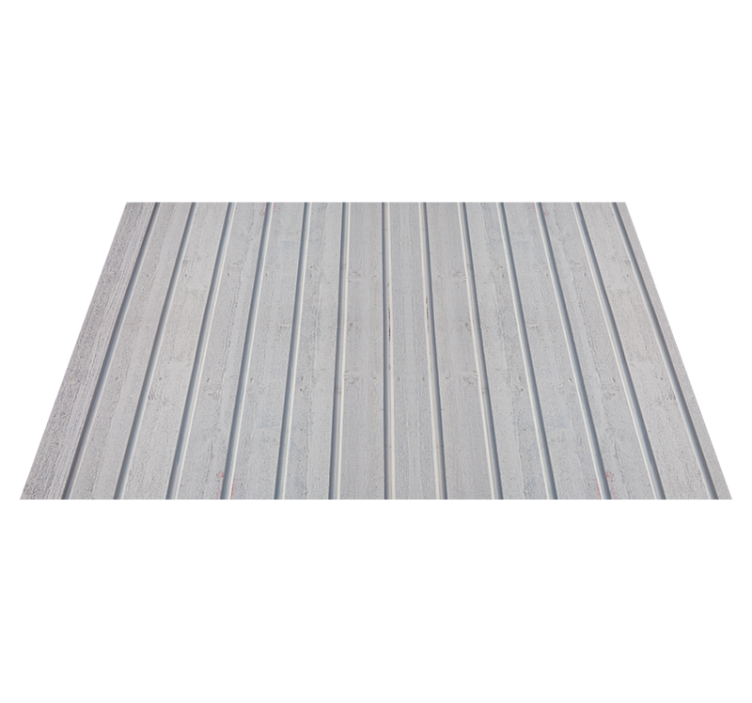 Tapis vinyle blanc imitation bois - TenStickers