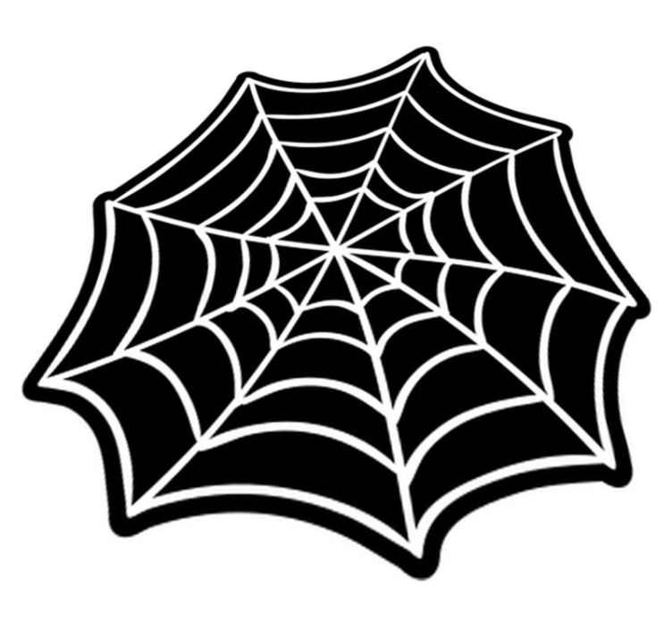 Tapis vinyle chambre Halloween toile d'araignée - TenStickers