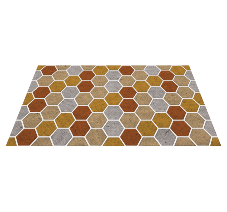 Tapis vinyle nid d'abeilles diverses couleurs - TenStickers