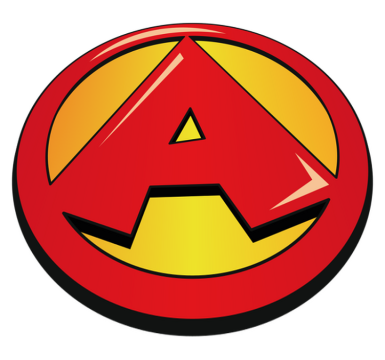 Tapis vinyle Super-Héros initiale personnalisée - TenStickers