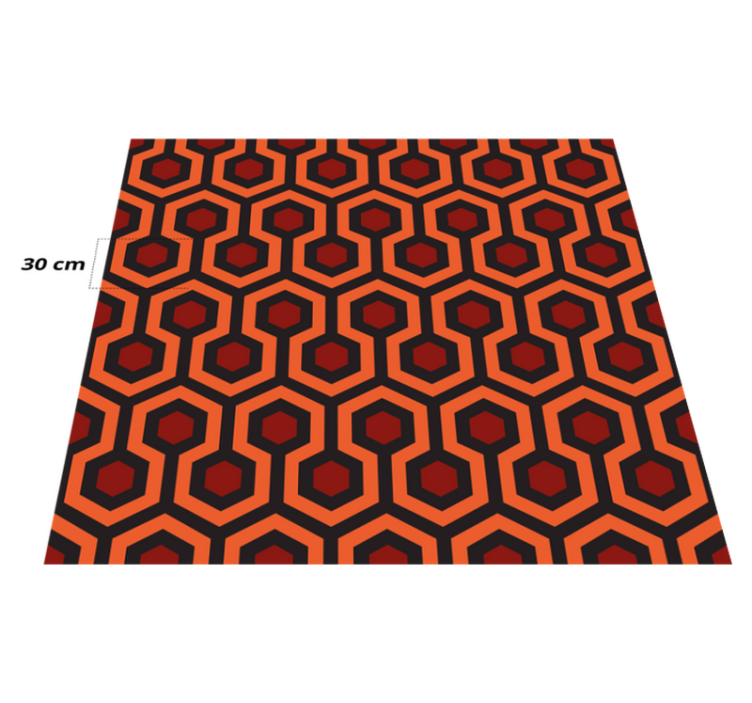 Tapis vinyle couloir vintage motif moquette - TenStickers