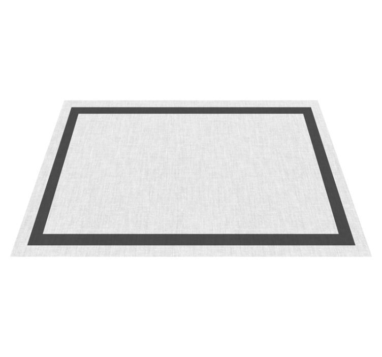 Tapis vinyle imitation moquette blanc et gris - TenStickers