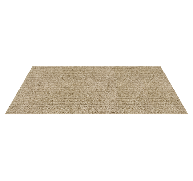 Tapis vinyle couloir tissu monochrome beige - TenStickers