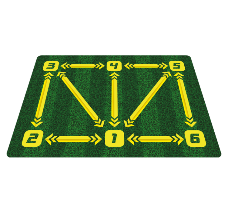 Tapis vinyle entraînement de football - TenStickers