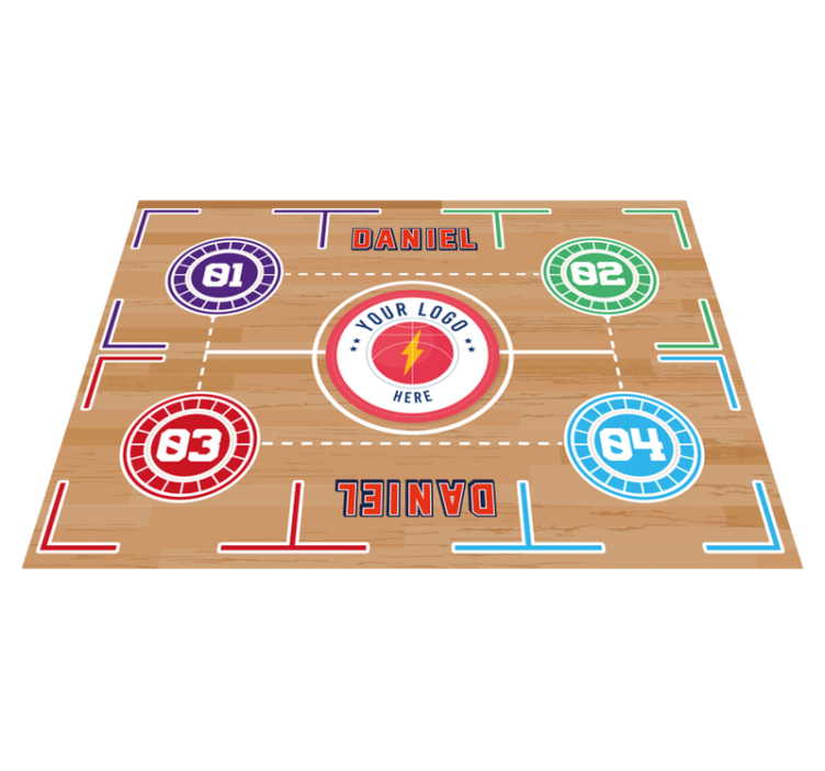 Tapis vinyle entraînement basketball - TenStickers