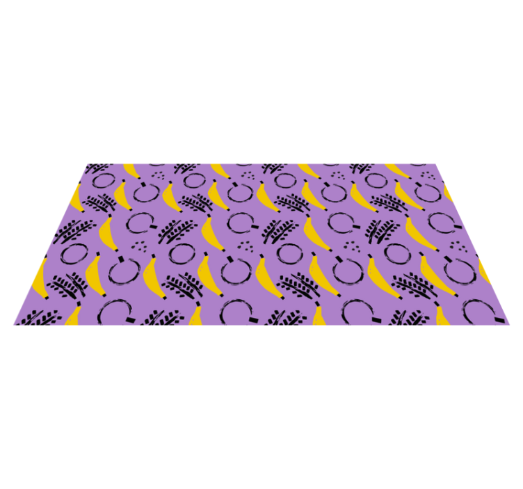 Tapis vinyle design moderne mélange de banane abstrait - TenStickers