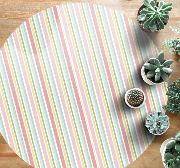 Tapis vinyle rayures agencement vibrant - TenStickers
