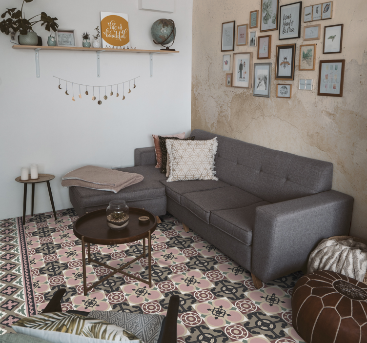 Tapis vinyle carreaux Tuiles de toledo - TenStickers