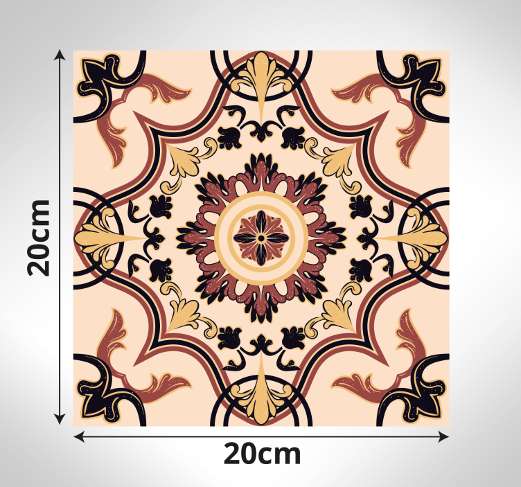 Tapis mosaique vinyle élégance inspirée de la mosaïque - TenStickers