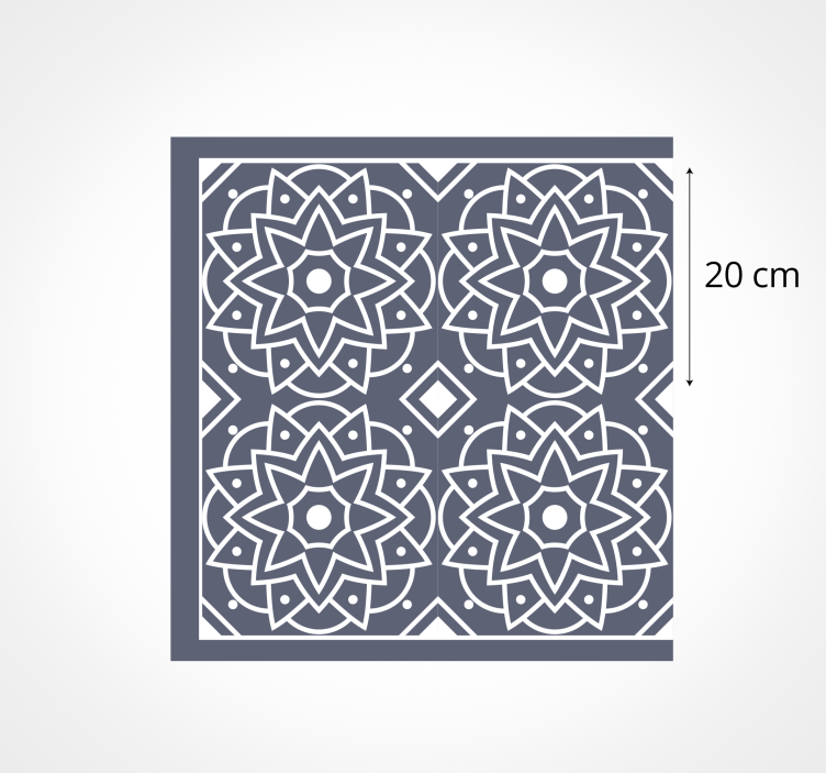 Tapis vinyle cuisine motif de mosaïque complexe - TenStickers