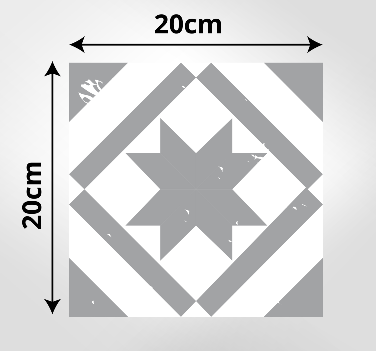 Tapis vinyle salle de bain carreaux gris - TenStickers