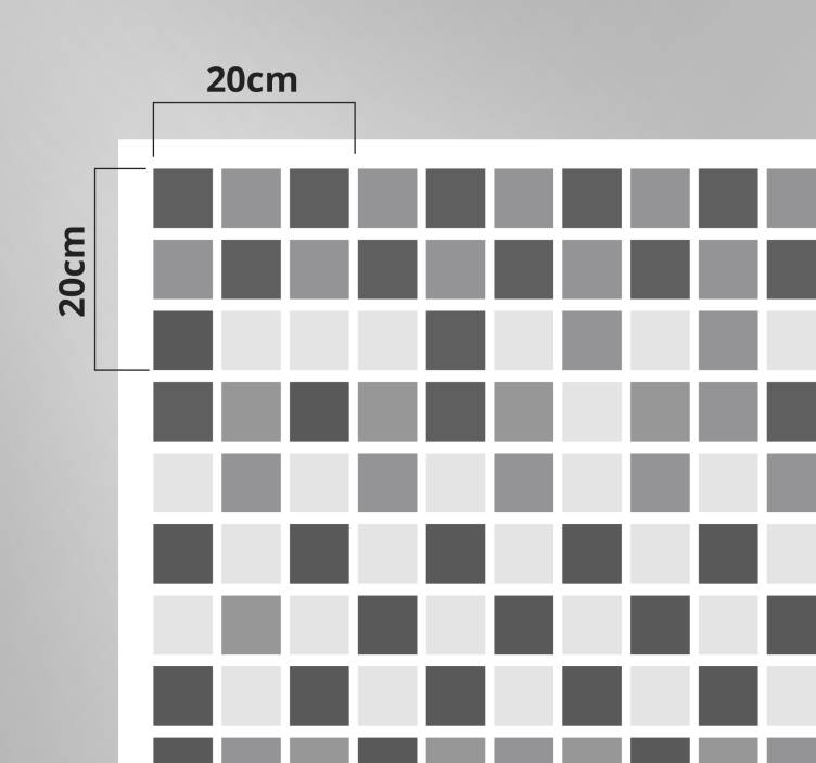 Tapis vinyle salle de bain nuances de gris - TenStickers