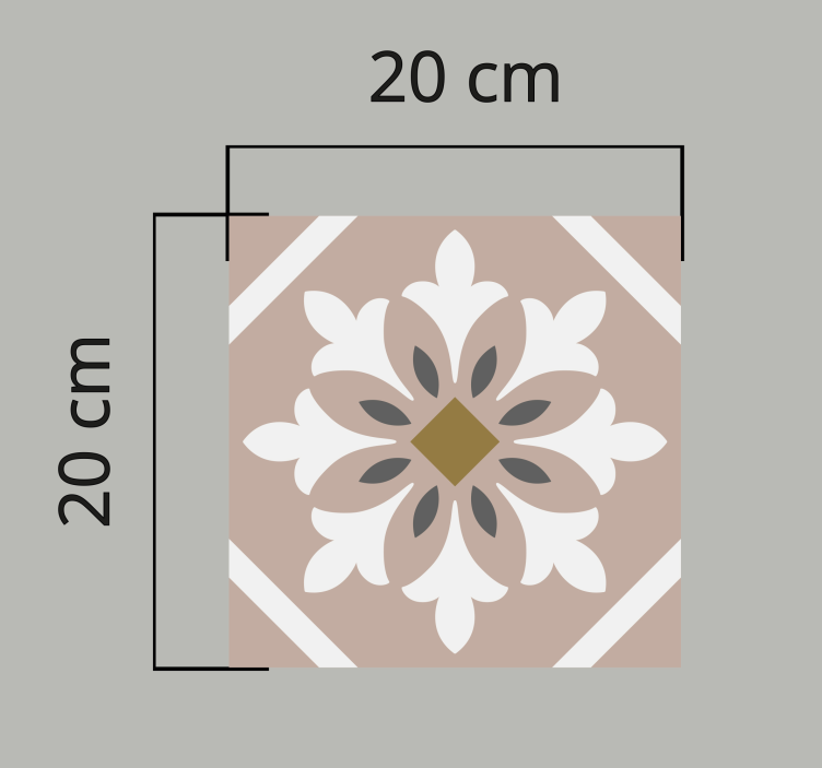 is lino cuisine carreaux de ciment accent de sol à motifs - TenStickers