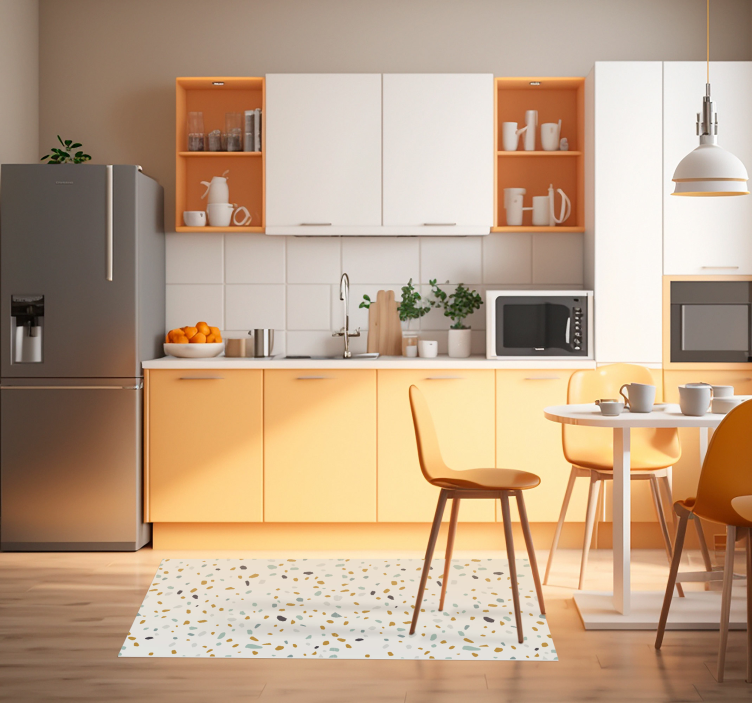 Tapis vinyle cuisine Terrazzo style nordique - TenStickers