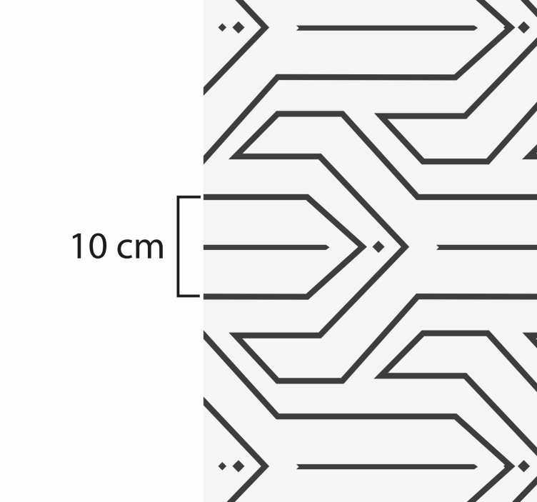 Tapis vinyle couloir patron géométrique - TenStickers