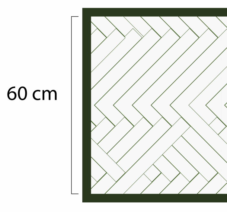 Tapis vinyle cuisine design chevrons - TenStickers