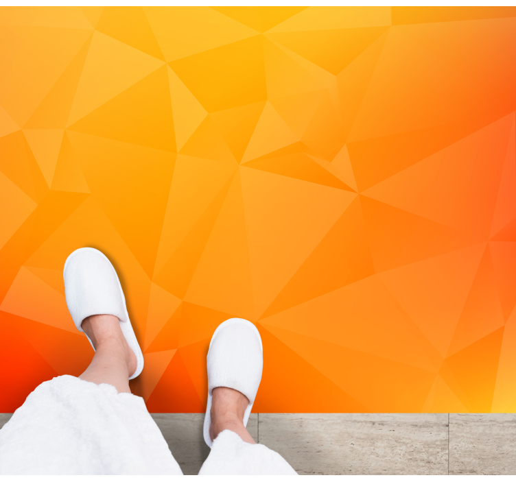 Tapis vinyle salon effet de dégradé géométrique - TenStickers